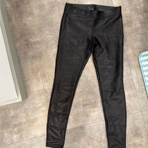 Express Black Faux Leather Pants